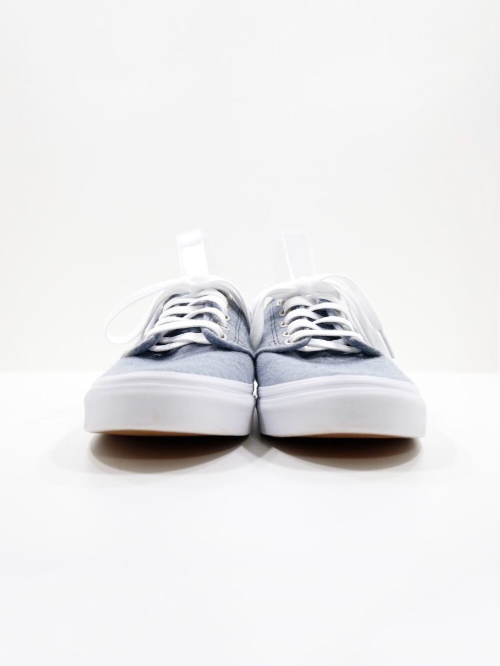 Vans Camden Blue Chambray Low Top Sneakers - Women's 10 - Picture 2 of 7